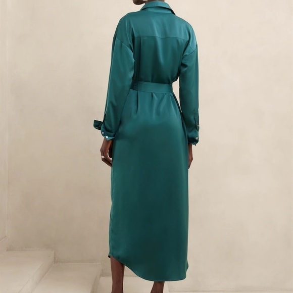 New - fluid shirt dress - Picture 2 of 2